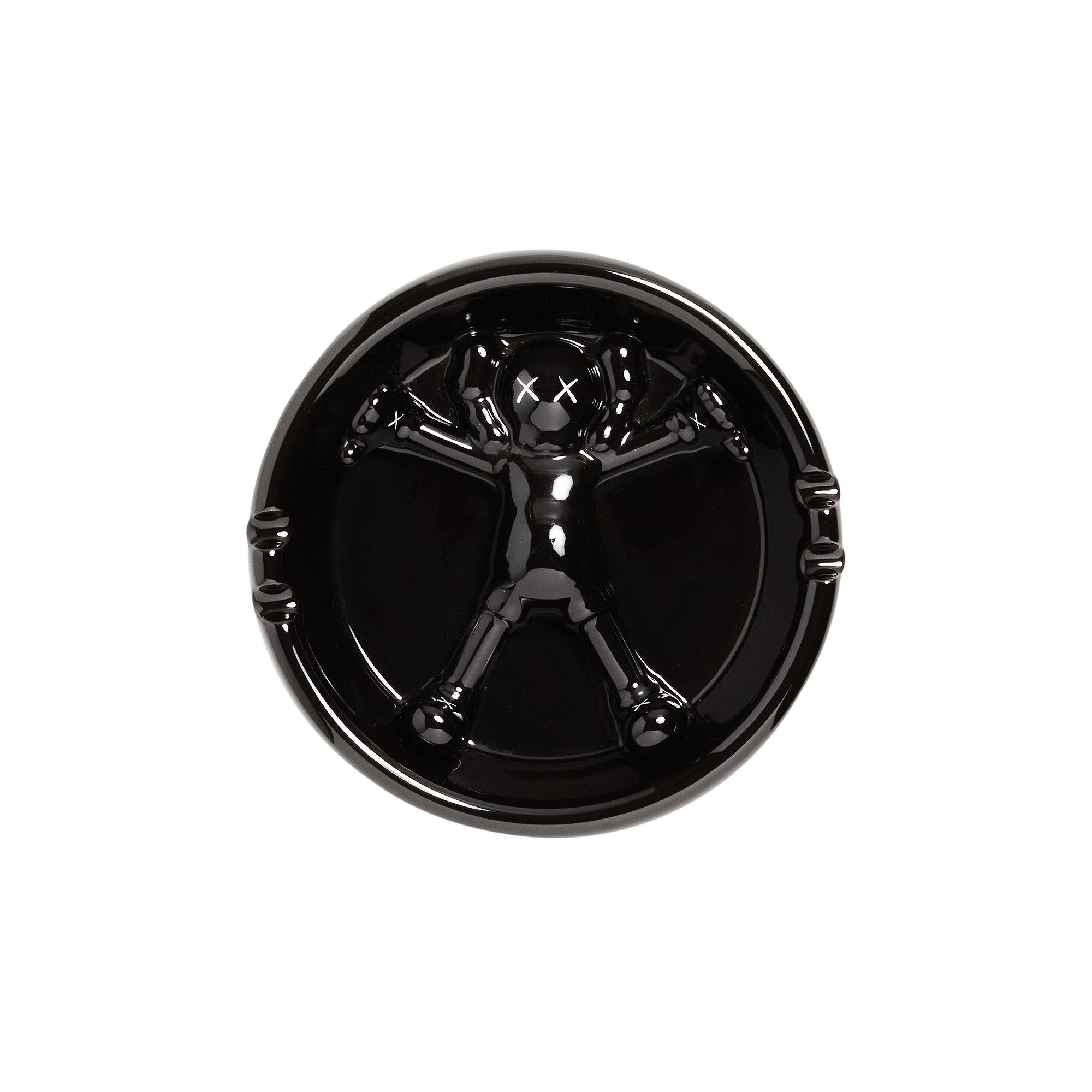 Buy KAWS x OriginalFake Ashtray Ceramic Medicom Toy 'Black' - 3929