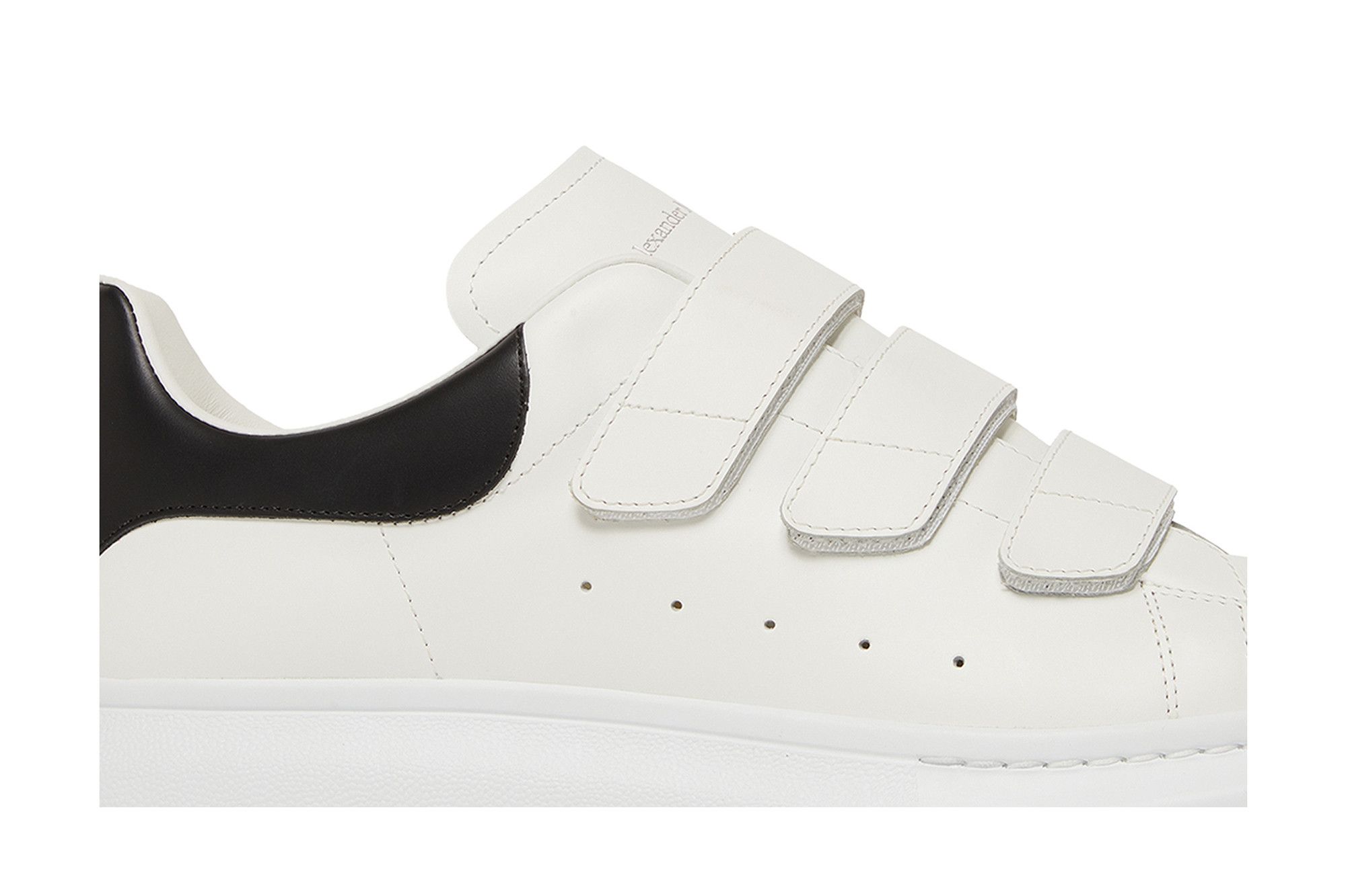 Buy Alexander McQueen Oversized Triple Strap Sneaker 'White Black