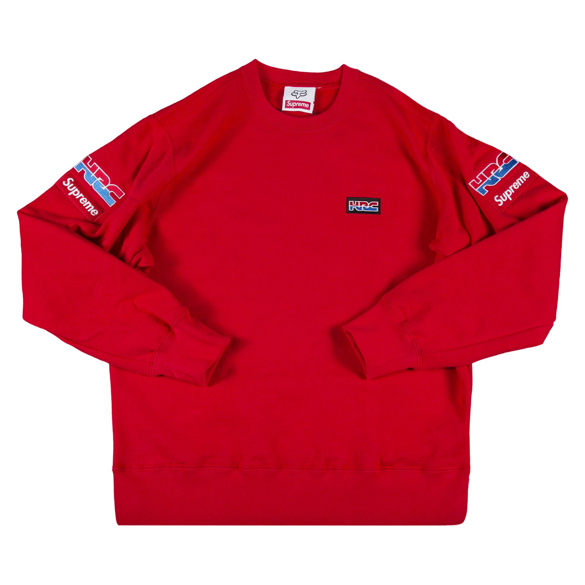 Buy Supreme x Honda Fox Racing Crewneck 'Red' - FW19SW6 RED | GOAT