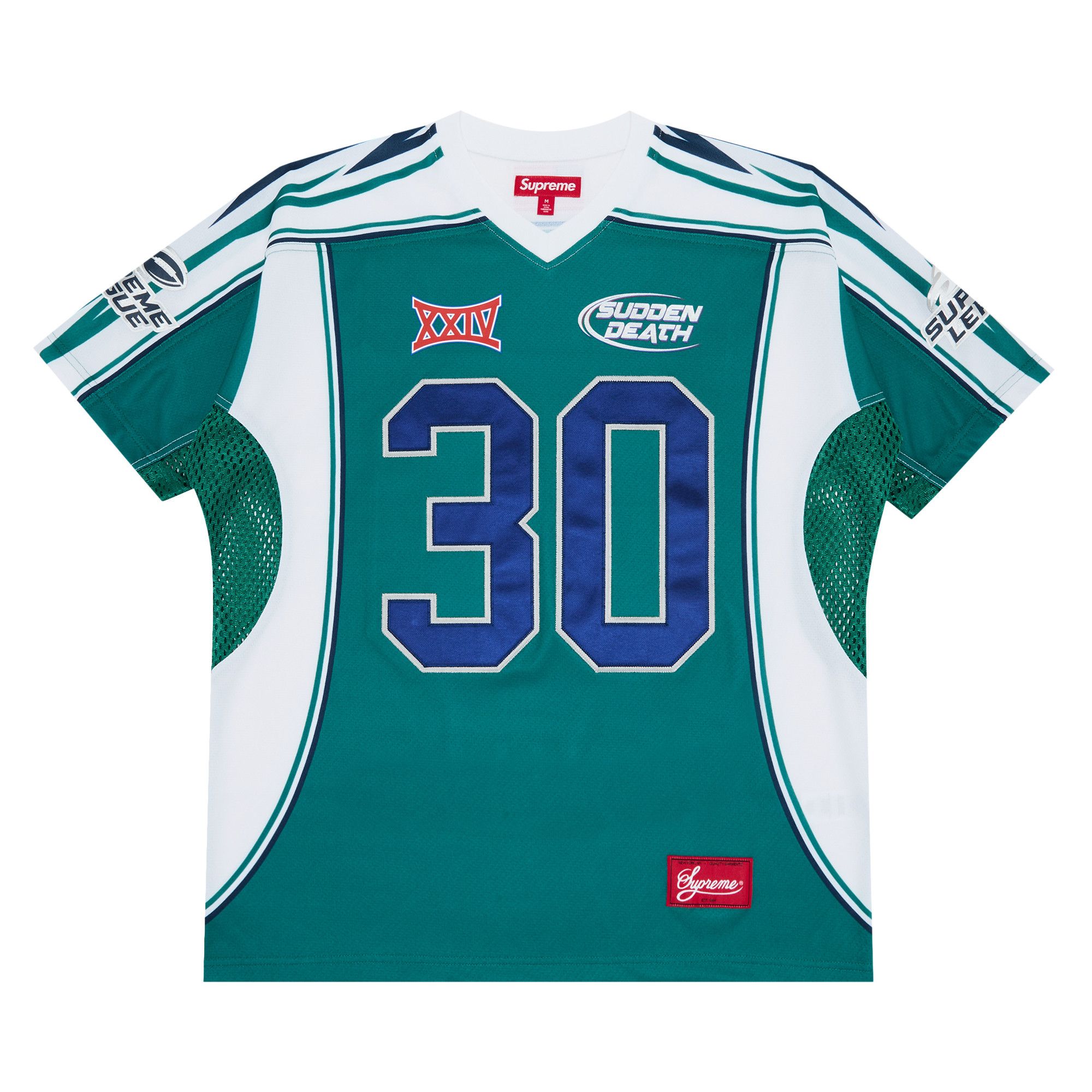 Buy Supreme Sudden Death Football Jersey 'Teal' - SS24KN28 TEAL | GOAT