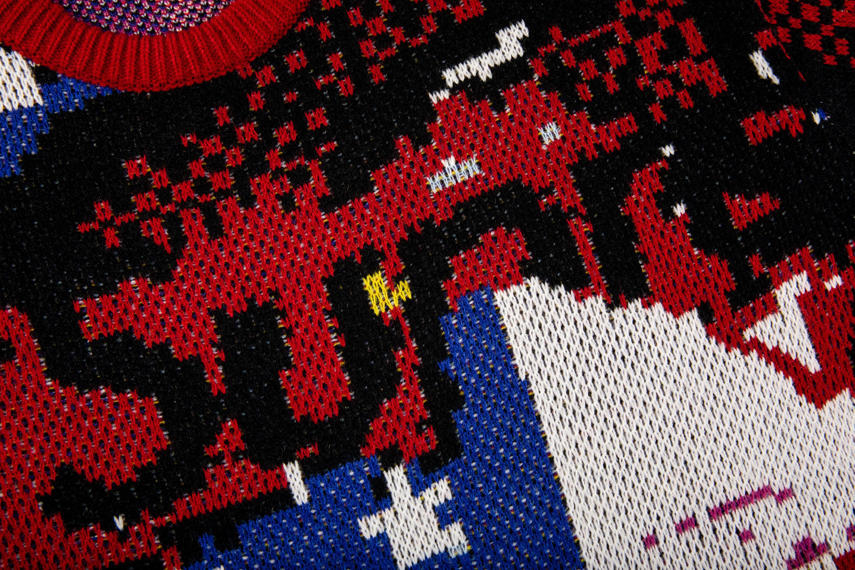 Buy Supreme Digital Flag Sweater 'Red' - SS21SK8 RED | GOAT