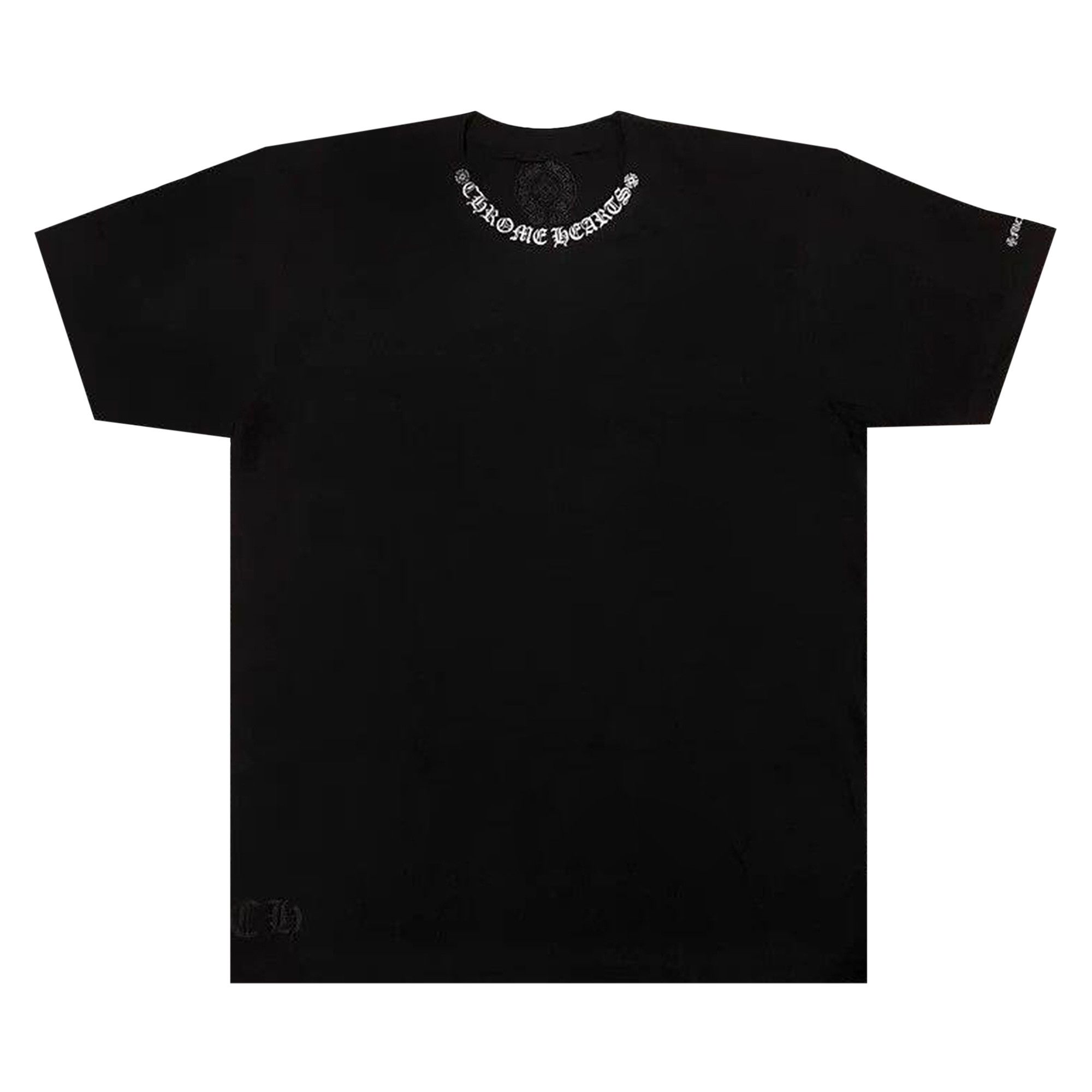 Buy Chrome Hearts Neck Logo T-Shirt 'Black' - 1383 1SS240103NLT