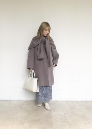 ROPÉ(ロペ) / 【シリーズ】リバーショートビーバーストール付きコート