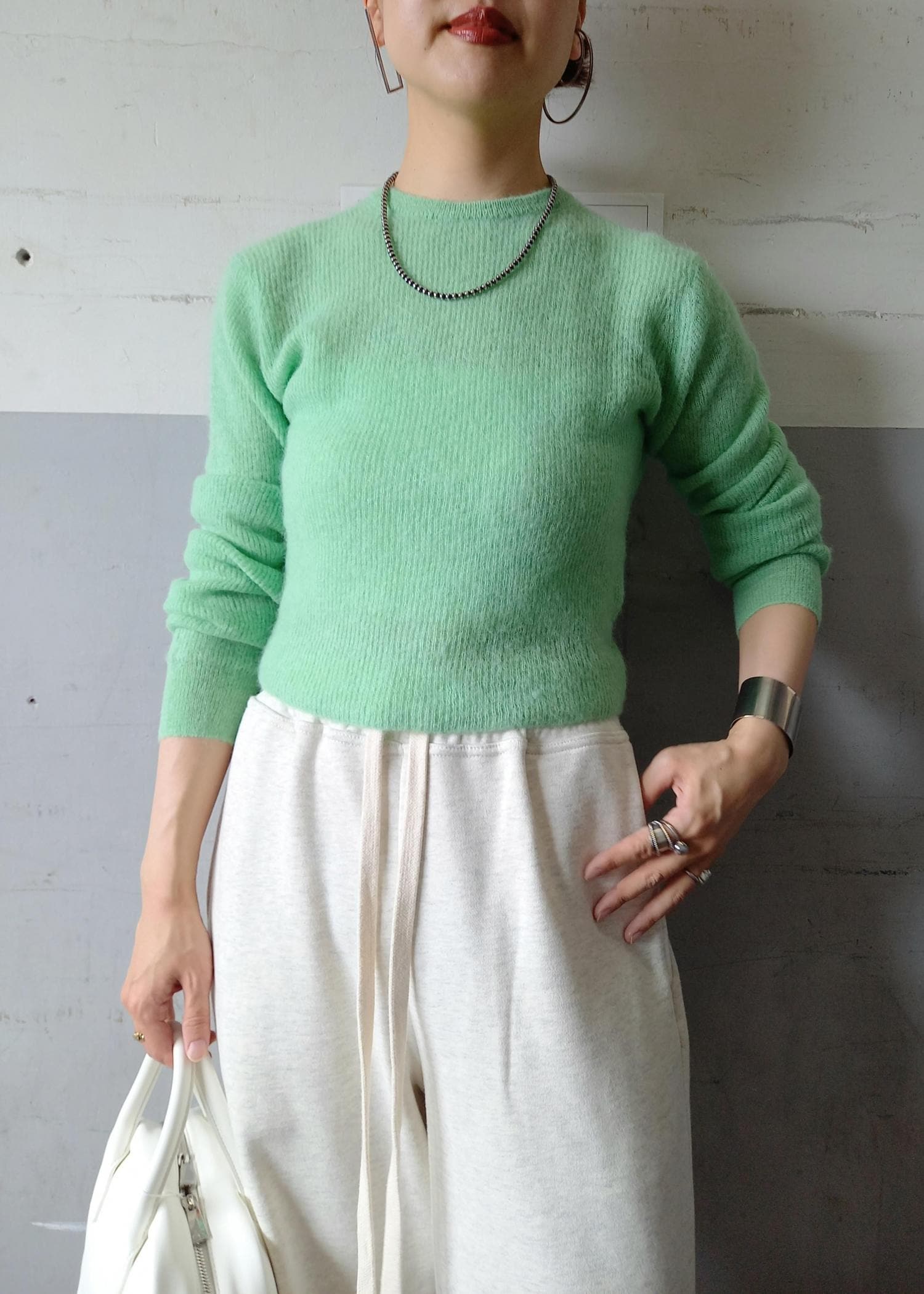AURALEE(オーラリー)】 BABY SURI ALPACA SHEER KNIT P/O / tohara