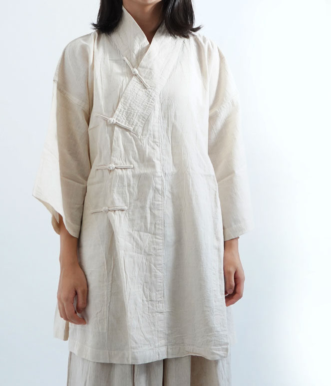 ヂェン先生の日常着 カサネチャイナ七分 - ANANDASIA