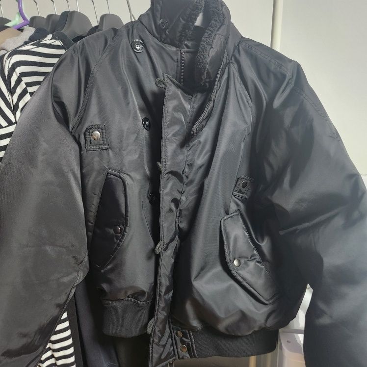 MUSINSA公式 | PARTIMENTO 1950 N2B ミリタリーショートパーカー ブラック