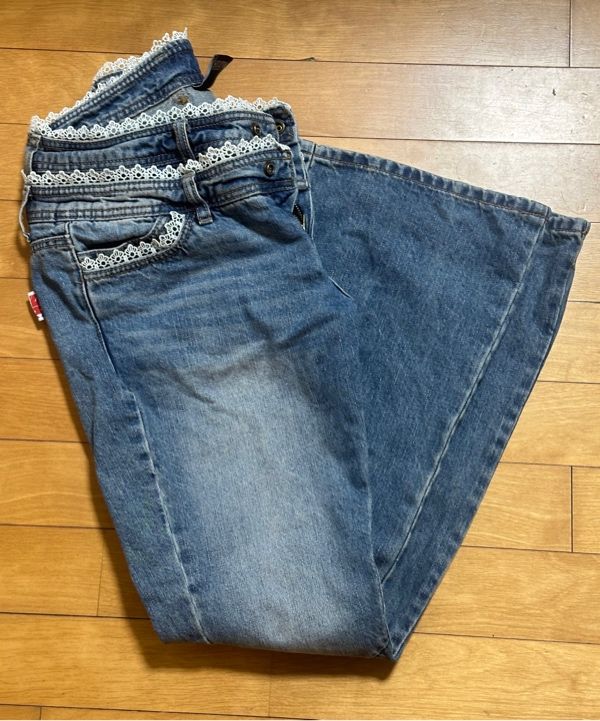 MUSINSA公式 | SCULPTOR Double Waist Boots Cut Denim Mid Blue