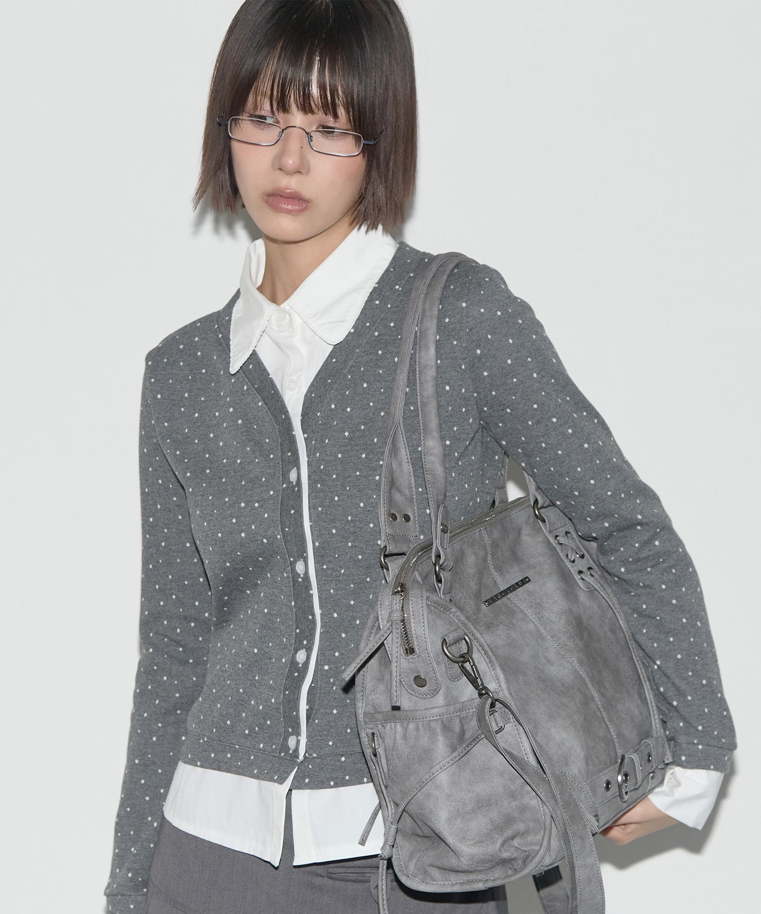 MUSINSA公式 | FANCY CLUB ベルト付きウォッシングレザーバッグ