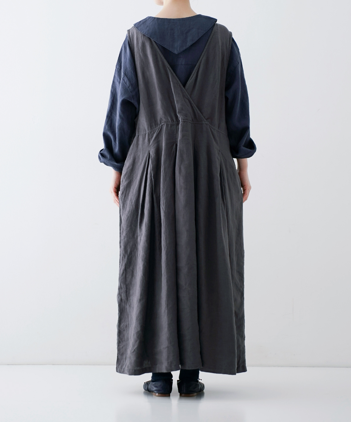 リネン天然染め2wayタックドレス｜nest Robe / CONFECT ONLINE SHOP