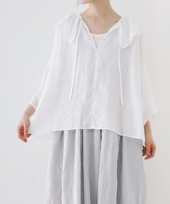 リネンフレアカラーブラウス｜nest Robe / CONFECT ONLINE SHOP