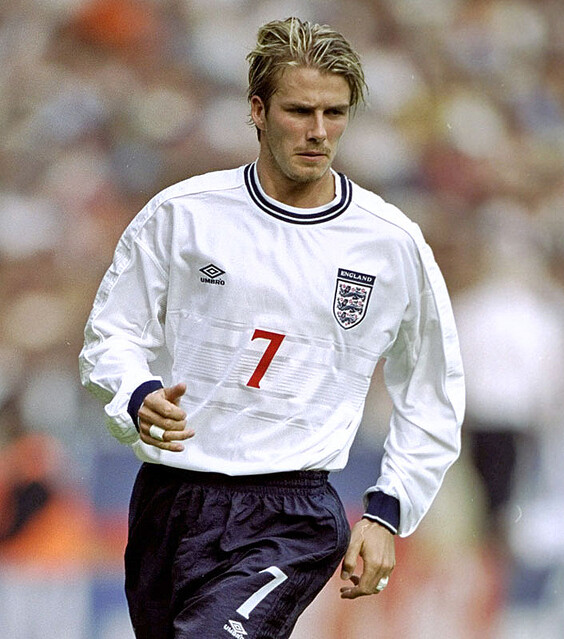 Umbro デビッド・ベッカム 7番 ホワイトシャツ Umbro 7番 イングランド