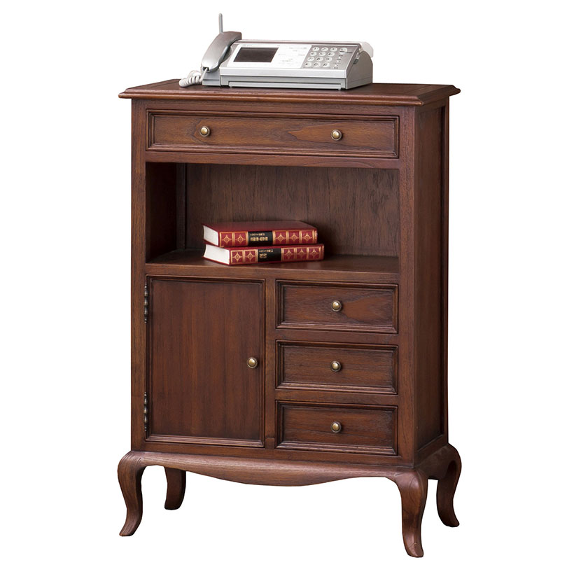 送料無料】 WALE ウェール ファックス台 電話台 チェスト アンティーク