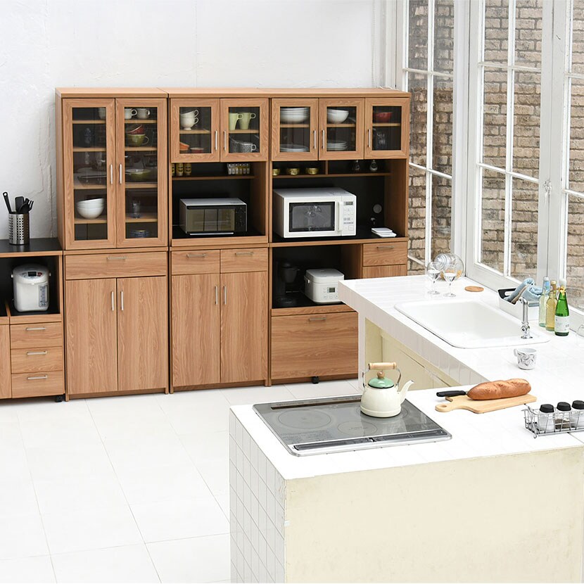 送料無料】 レンジ台 レンジ棚 レンジラック 食器棚 北欧 キッチン収納