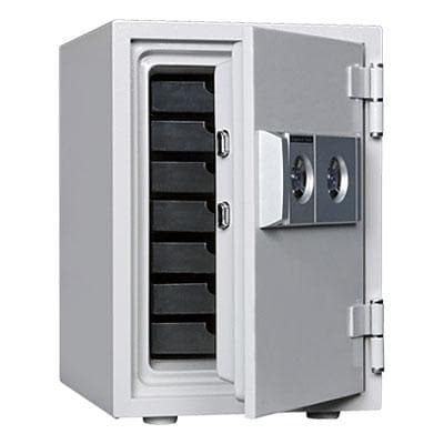 送料無料】 耐火金庫 シリンダー(鍵)式/幅346×奥行468×高さ509mm/53kg