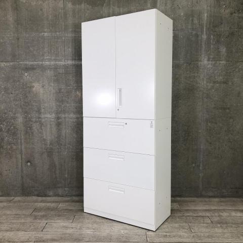 ハイキャビネット／両開き＋3段ラテラルの格安販売 - 中古オフィス家具