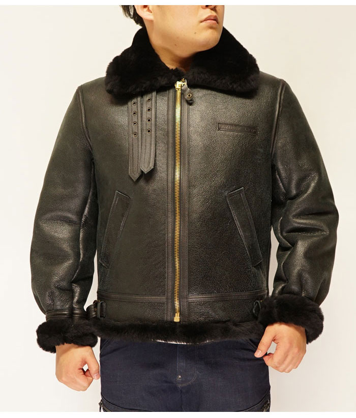 AVIREX アヴィレックス B-3 フライト ジャケット リアルムートン MADE