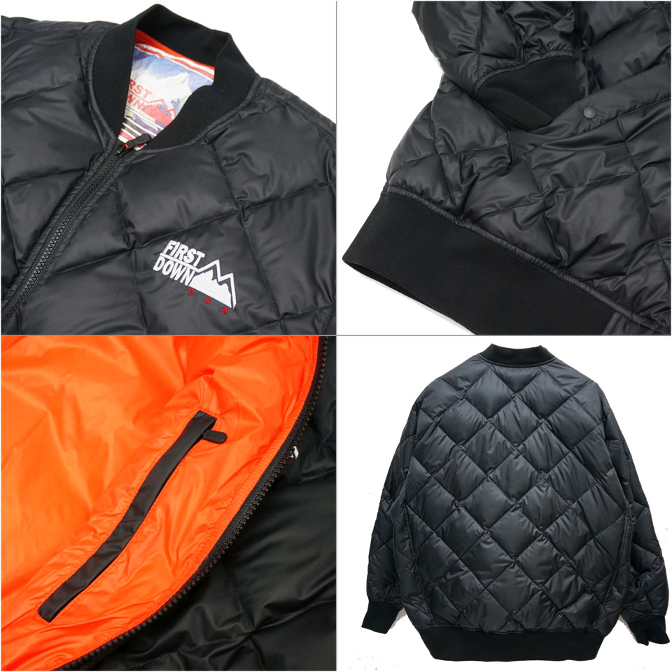 FIRST DOWN / QUILTED BOMBER JACKET