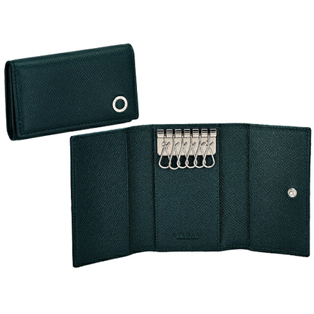 ブルガリ キーケース メンズ ブランド BVLGARI 282100 TEATO ブルー