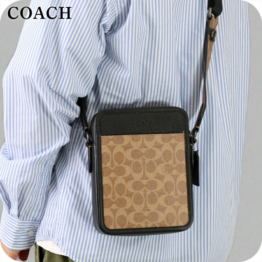 コーチ ショルダーバッグ メンズ ブランド COACH CAT78 ライトブラウン