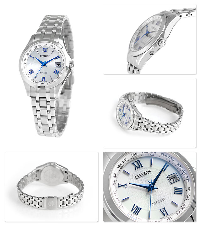 楽天市場】シチズン エクシード 電波ソーラー チタン レディース