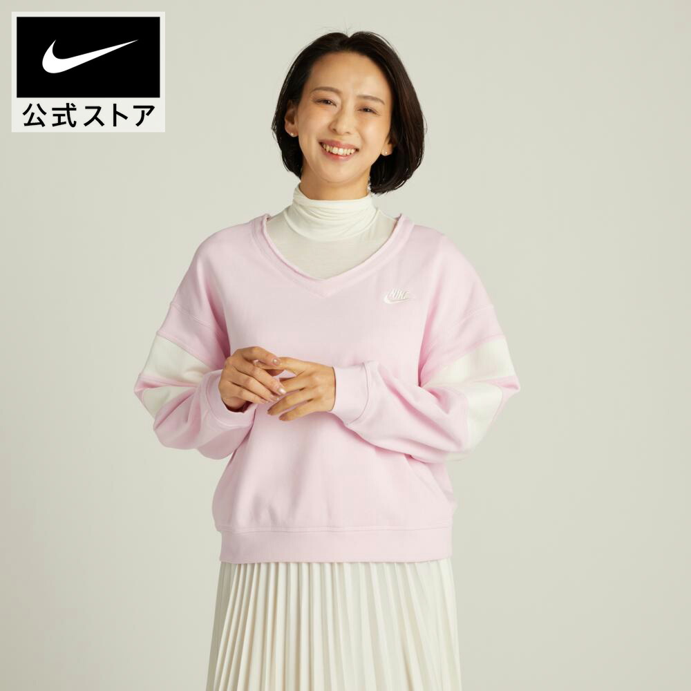 楽天市場】ナイキ ウィメンズ NSW クラブ フリース VNECK L/S クルー