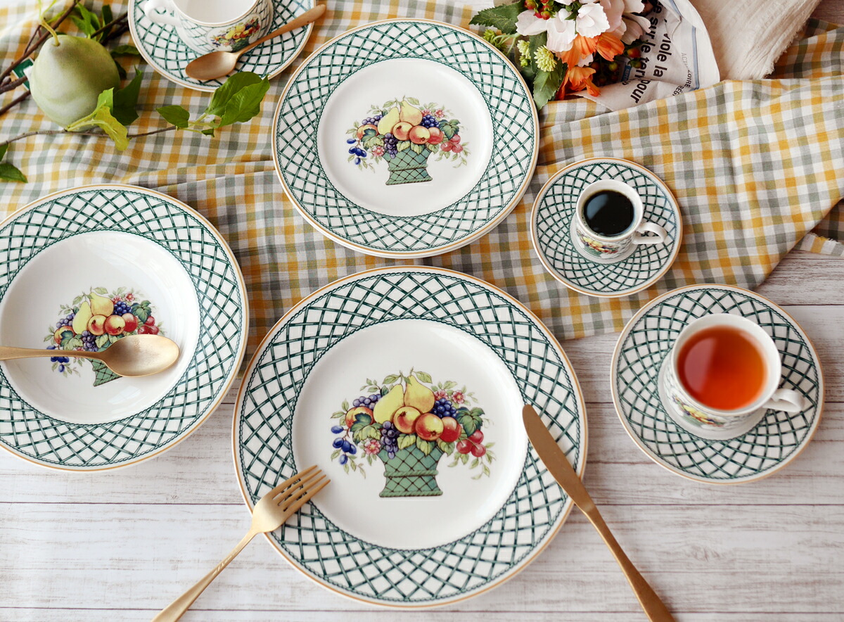 5734#0109　ビレロイ&ボッホ/陶器製フルーツキャニスター3点、トレー1点 Amazon.co.jp: ビレロイ&ボッホ ビレロイボッホ Villeroy&Boch