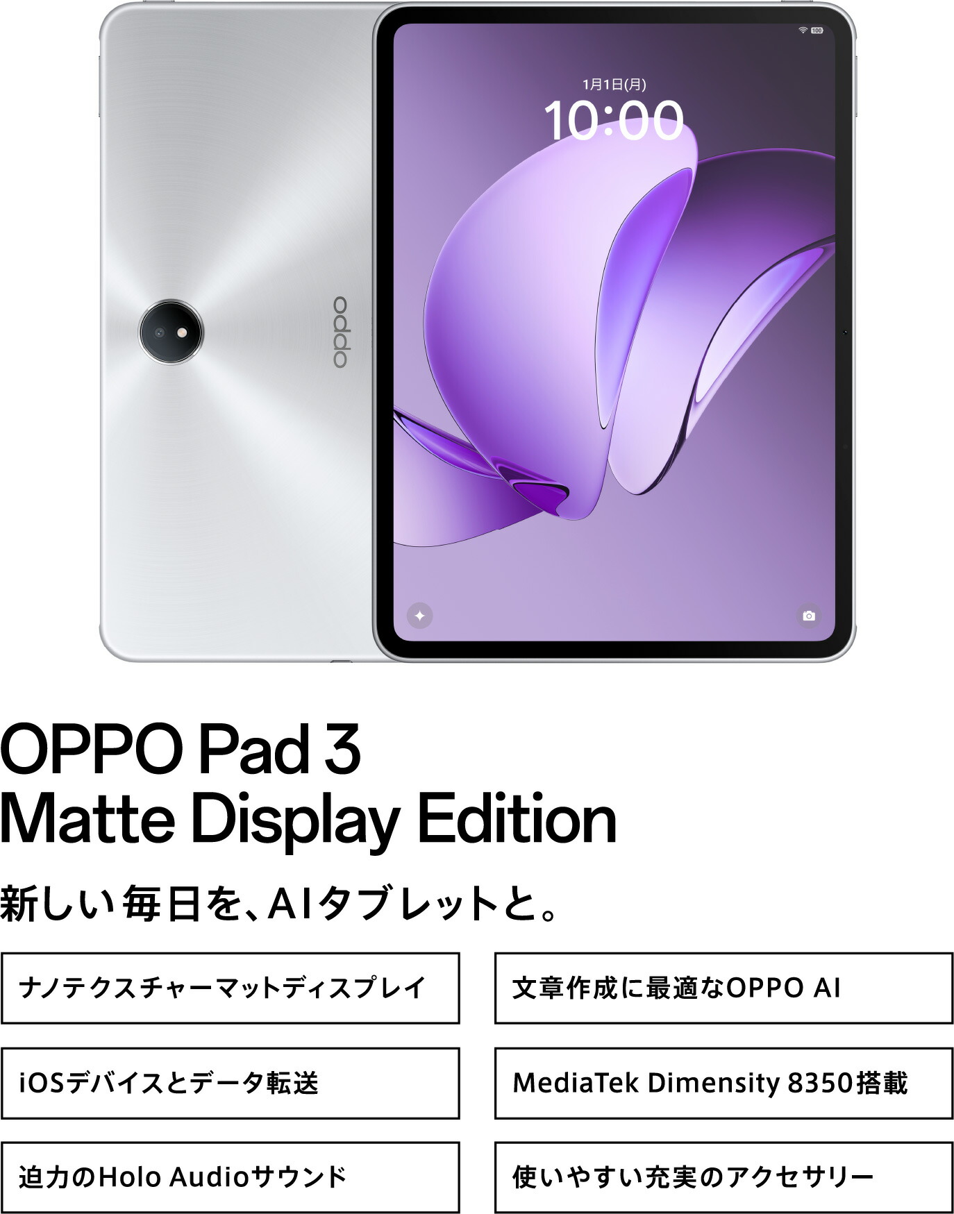 楽天市場】【純正品】OPPO Pad 3 Matte Display Edition タブレット Wi