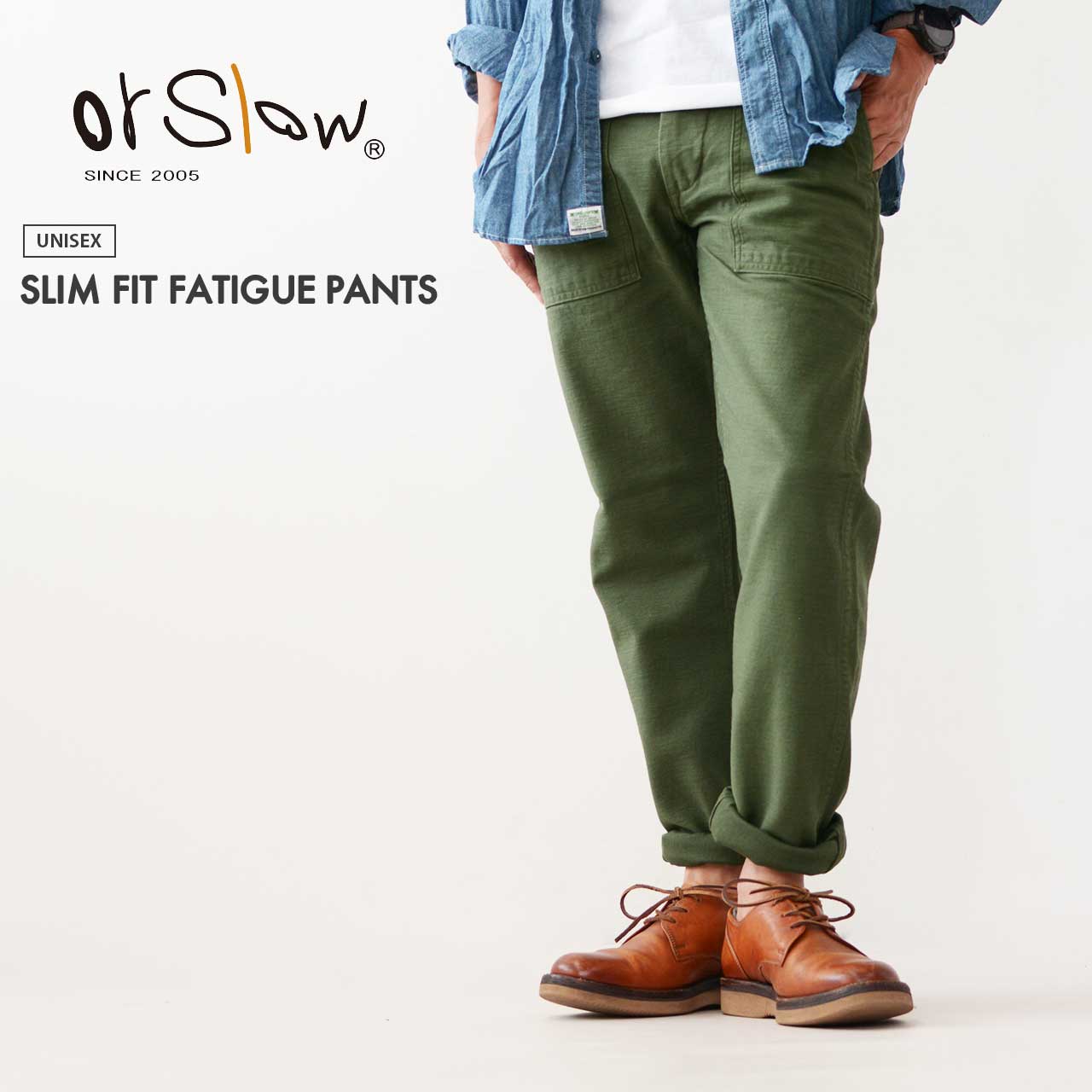楽天市場】orslow[オアスロウ] SLIM FIT FATIGUE PANTS [01-5032-16