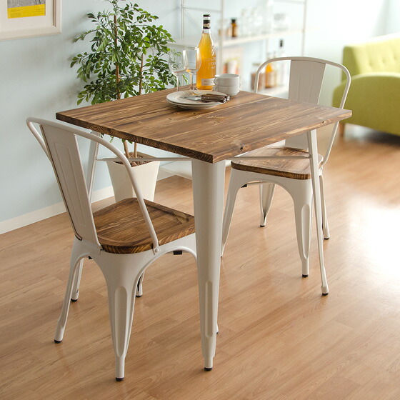 2人用 Lewis(ルイス) 76×76cm ダイニングテーブル単体 | 家具