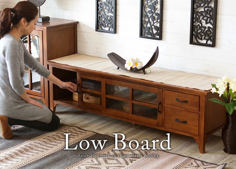 M♦アジアンバンブー　テレビボード　ローボード 楽天市場】【当店がデザインバリ島で製作シンプルなデザインの