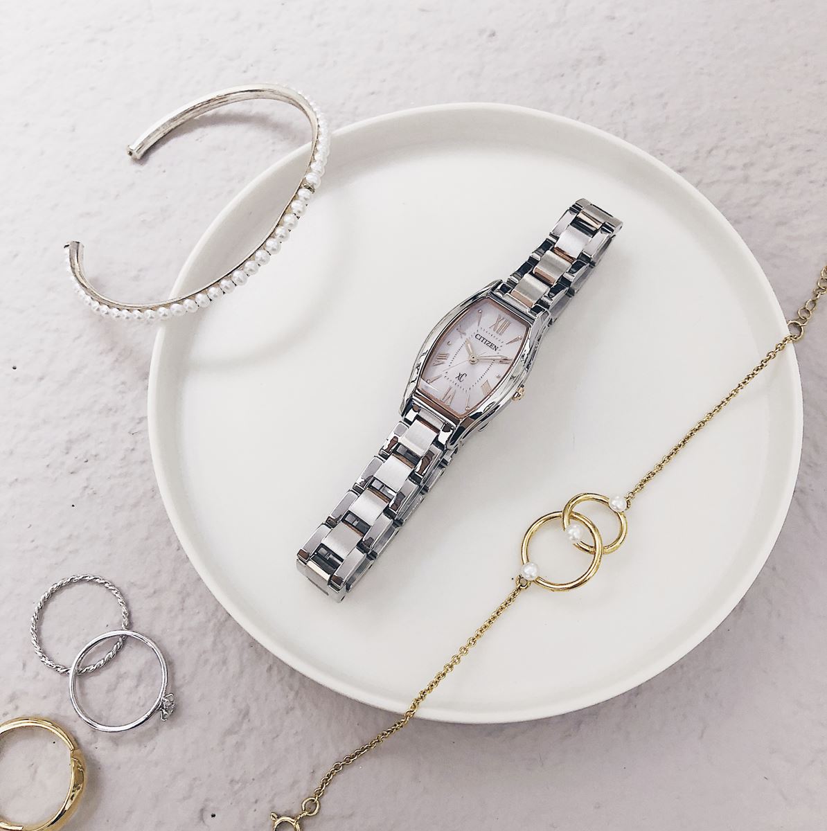 シチズン クロスシー エコドライブ 腕時計 レディース ステンレス