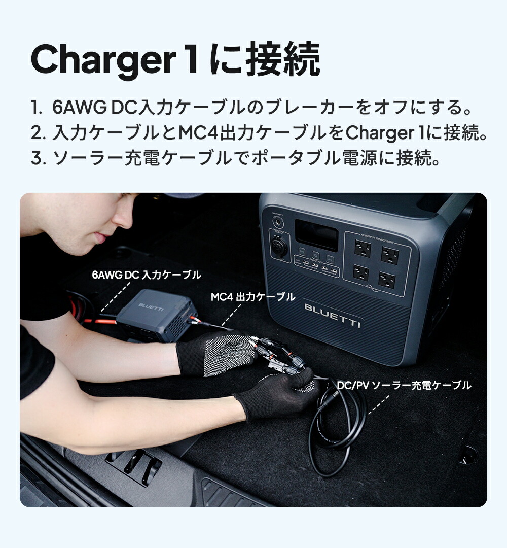 楽天市場】【クーポンで31,050円 3/1】BLUETTI Charger 1 走行充電器