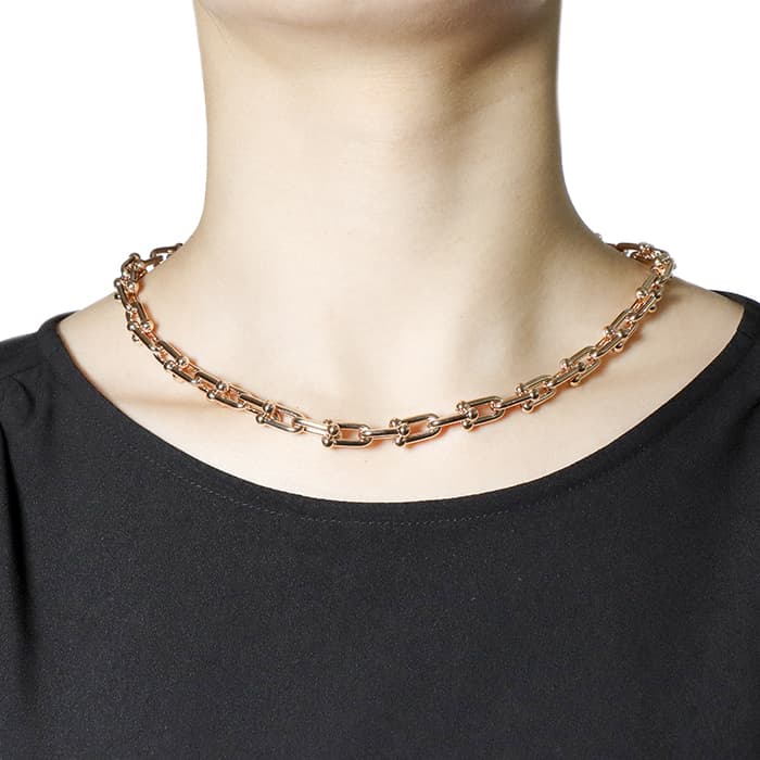 楽天市場】ティファニー ハードウェア ミディアム リンク ネックレス