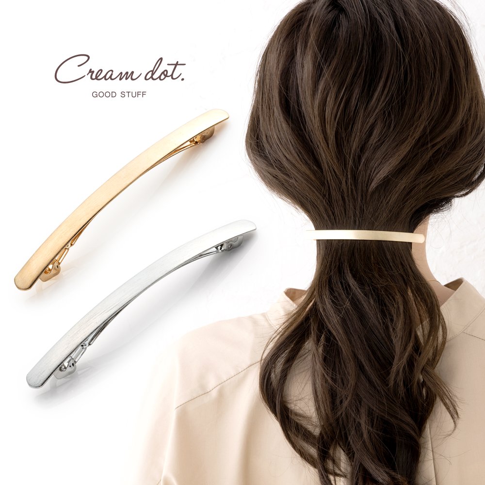 ゆうパケット】バレッタ ヘアクリップ レディース 大きめ ヘア