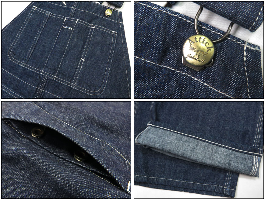 楽天市場】ジョンブル JOHNBULL オーバーオール インディゴブルー