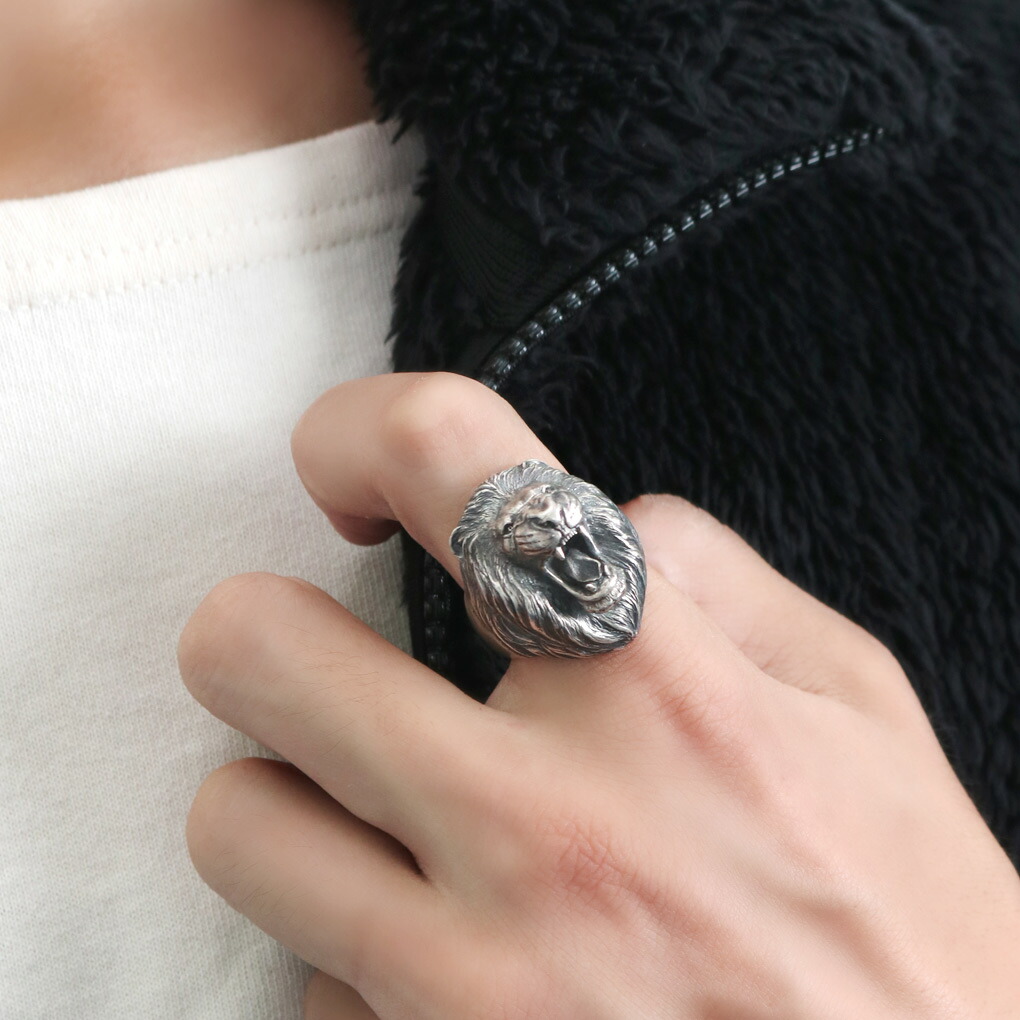 マジェスフィッセン ライオン 獅子 リング 15～30号 指輪 シルバー925