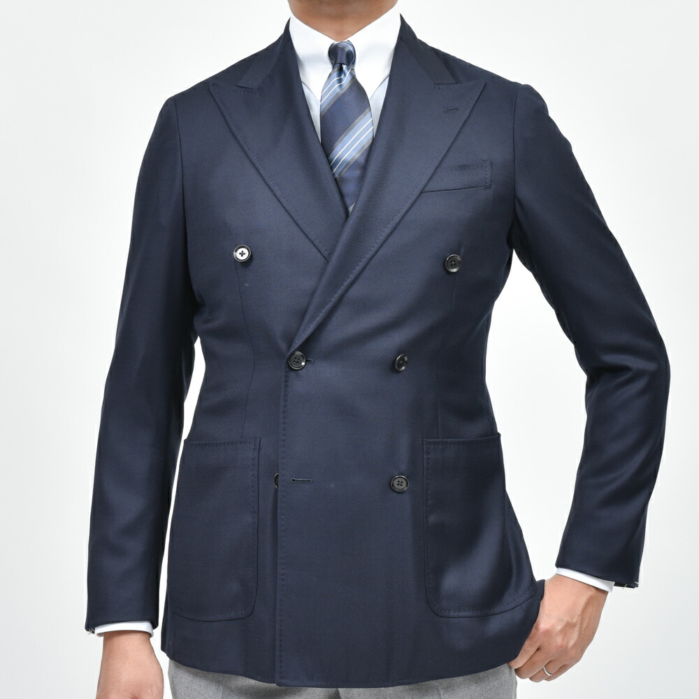 guji（グジ）SUPER130'sウールホップサック6Bダブルジャケット GUJ-03F