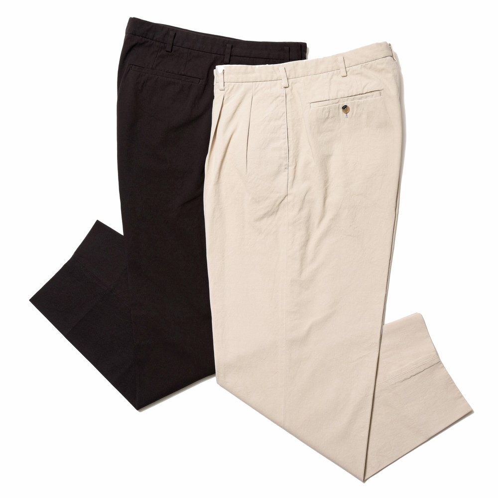 HEUGN（ユーゲン）George ガーメントダイコットン2Pテーパードパンツ