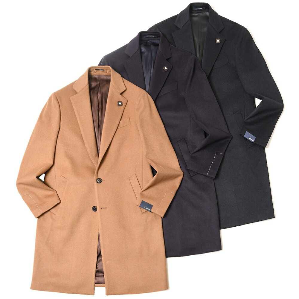 LARDINI（ラルディーニ）ウールフランネルソリッドチェスター