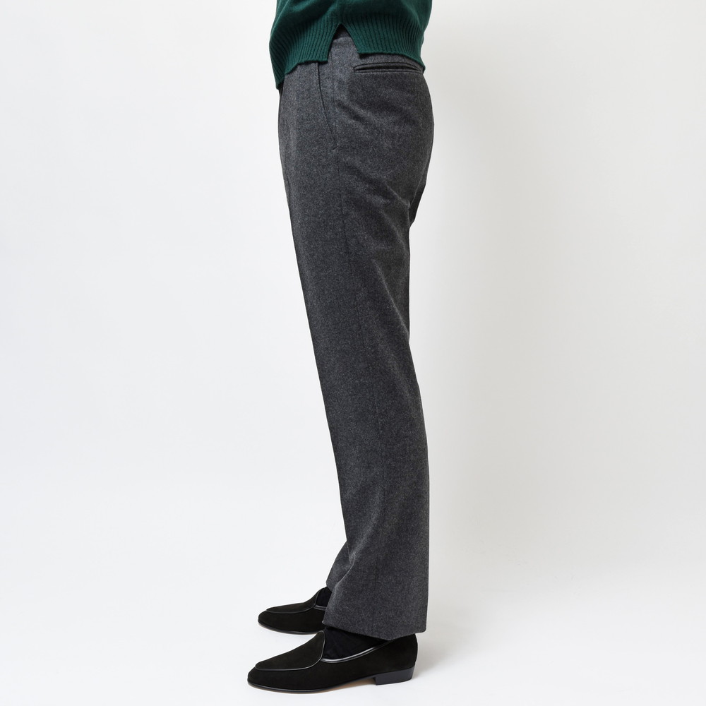 HEUGN（ユーゲン）Freddie flannel ウールフランネル2インプリーツ