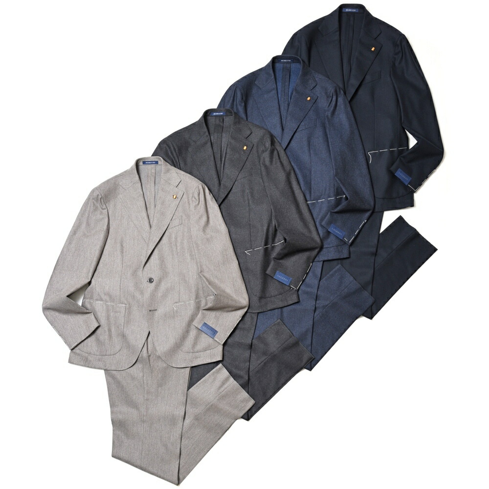 LATORRE（ラトーレ）ストレッチウールサキソニー2B1プリーツスーツ 214