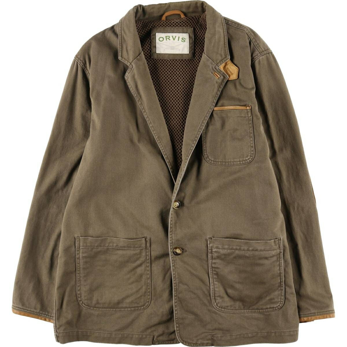 古着 オービス ORVIS ハンティング コットンテーラードジャケット