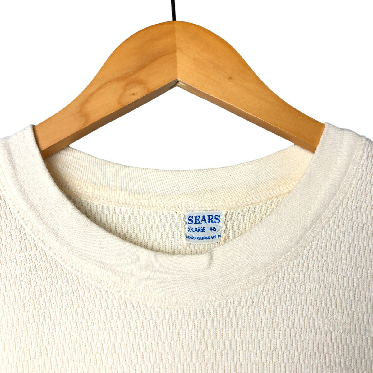 古着 60年代 シアーズ SEARS サーマルロンT ハニカム メンズXL相当