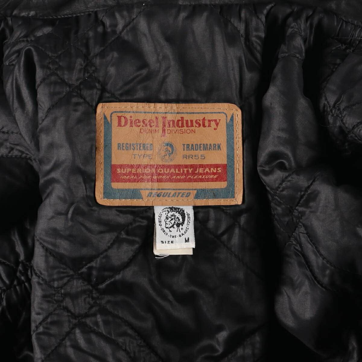 古着 ディーゼル DIESEL INDUSTRY ブラック デニムジャケット Gジャン