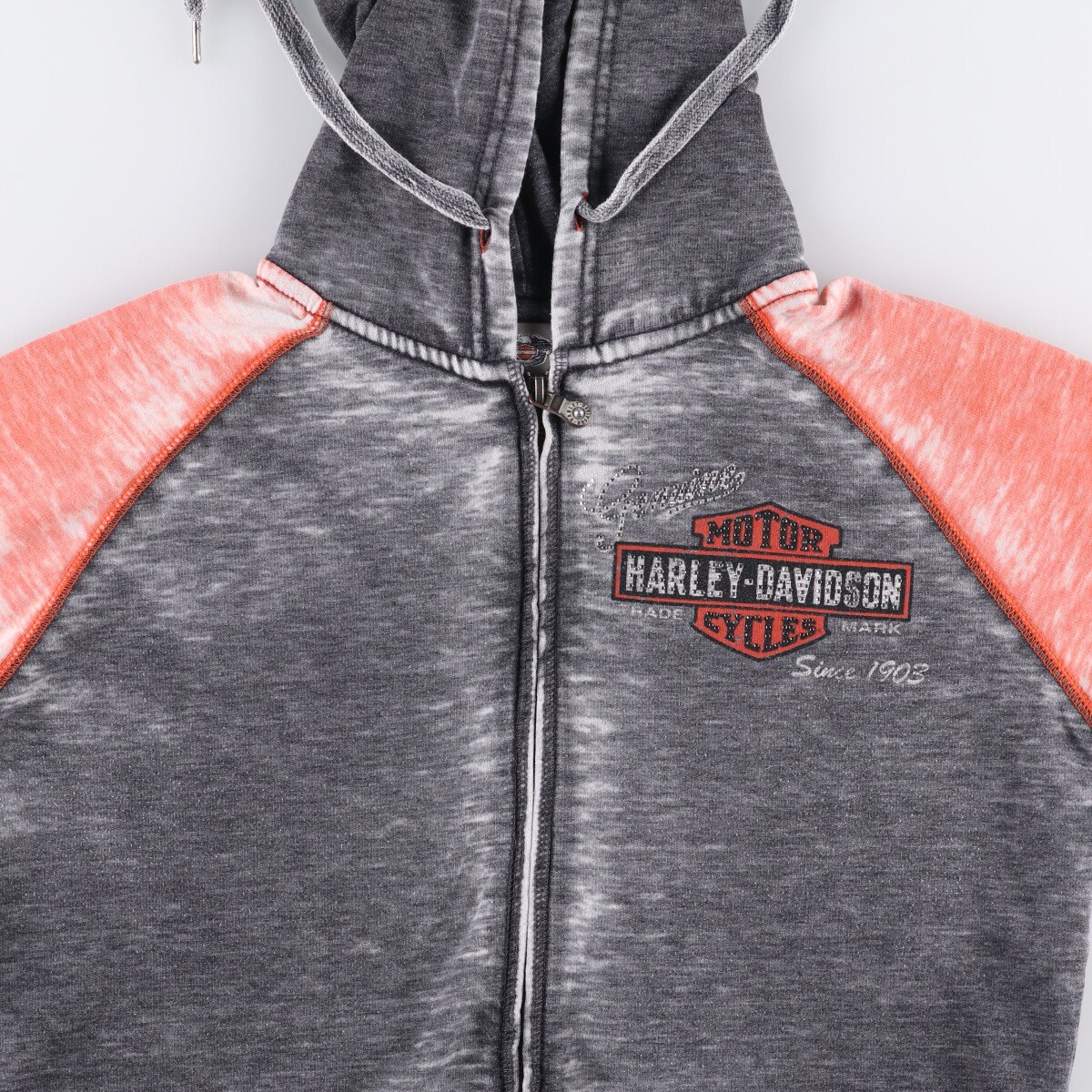 古着 ハーレーダビッドソン Harley-Davidson ラインストーン付き