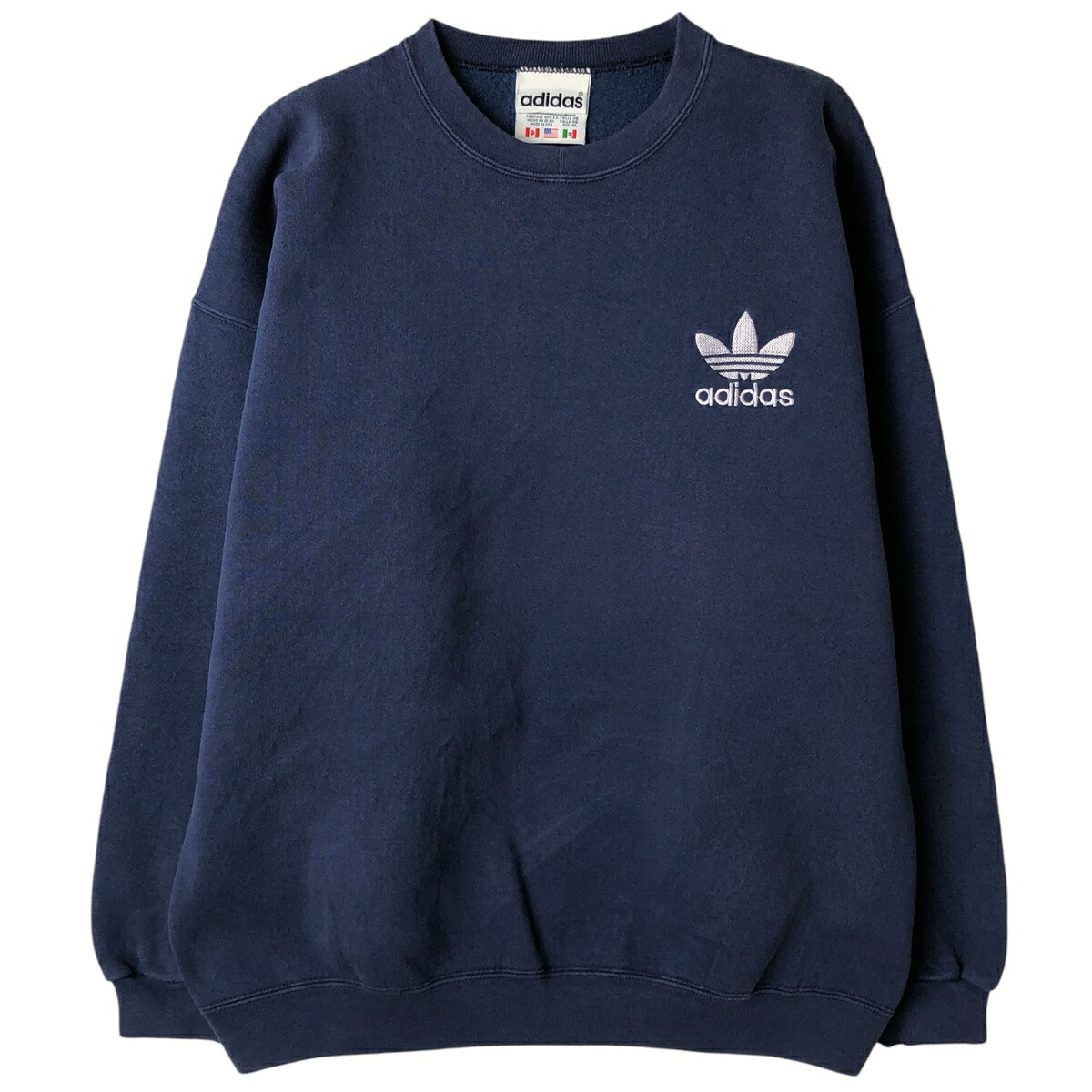 古着 90年代 アディダス adidas ワンポイントロゴスウェットシャツ