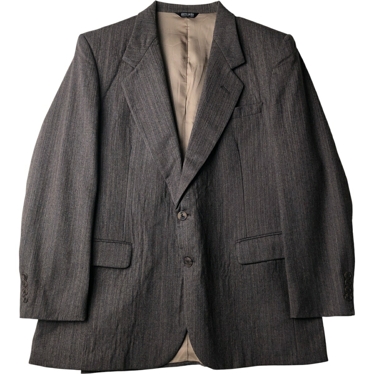 古着 ピエールカルダン Pierre Cardin ヘリンボーン ウールテーラード
