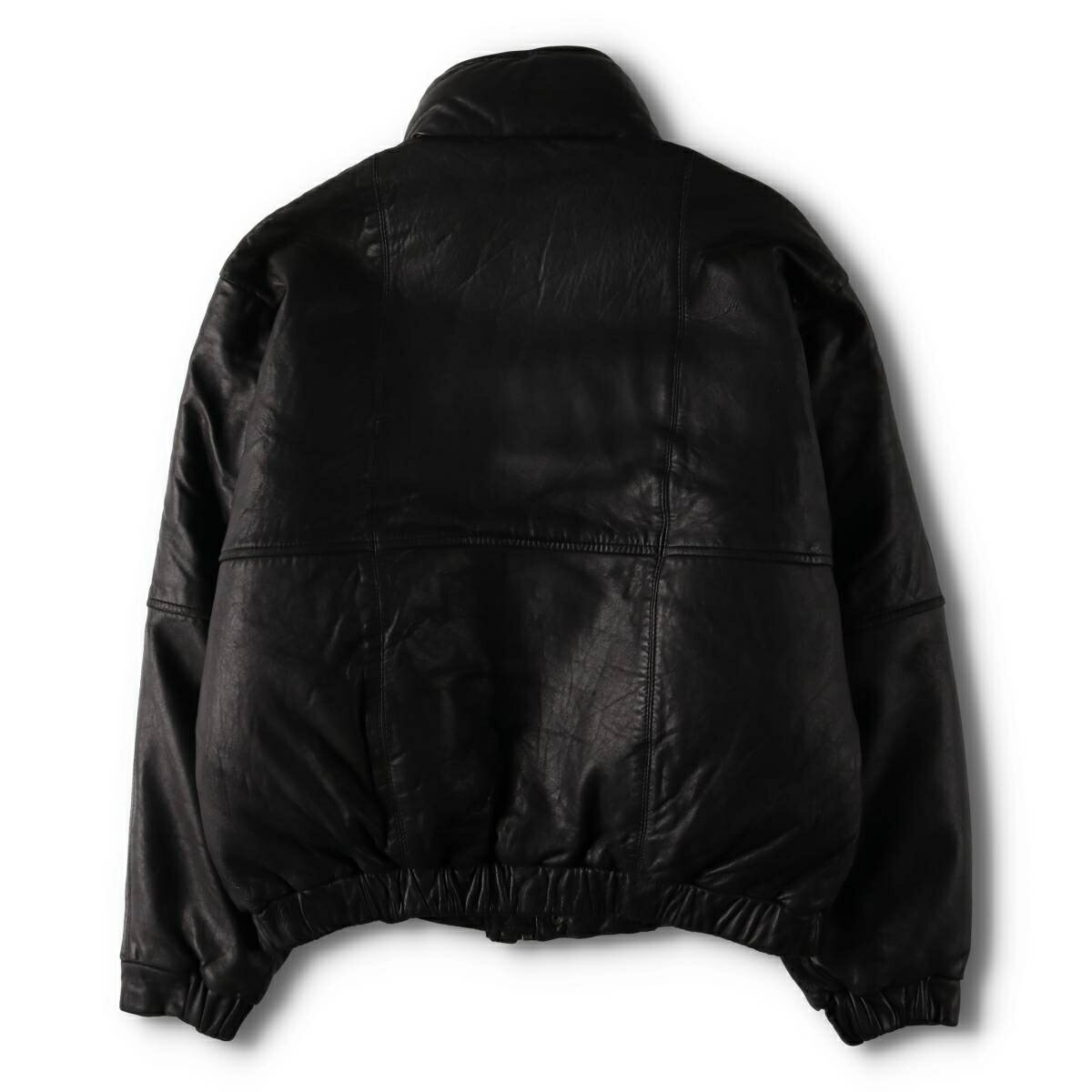 古着 80～90年代 エディーバウアー Eddie Bauer 黒タグ レザーダウン