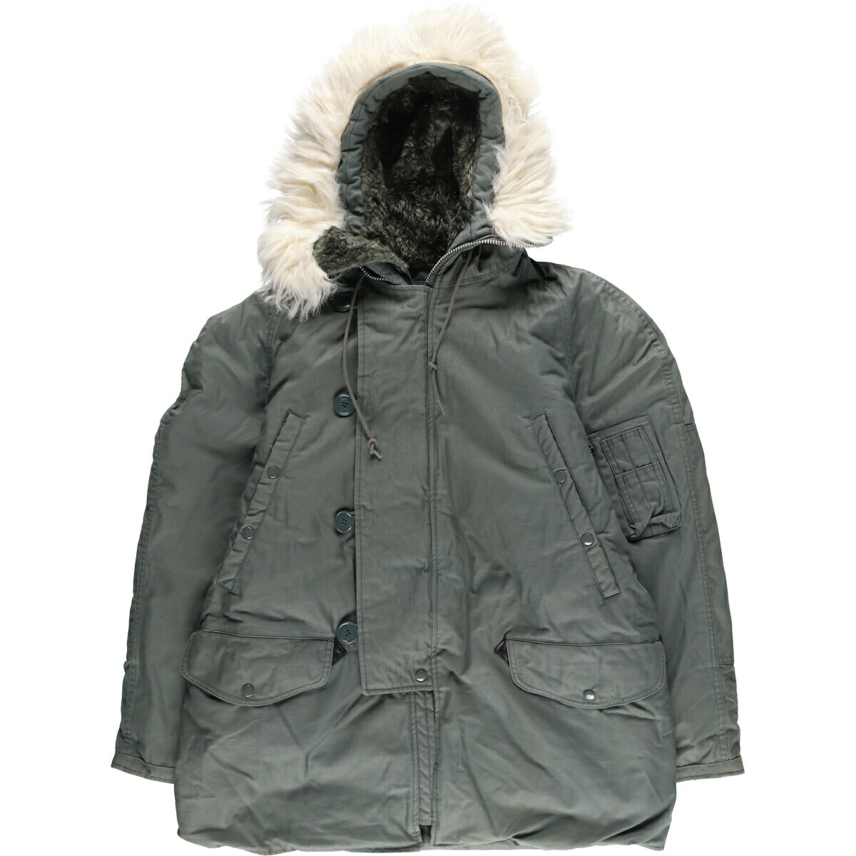 古着 90年代 米軍実品 N-3B ミリタリー フライトジャケット USA製