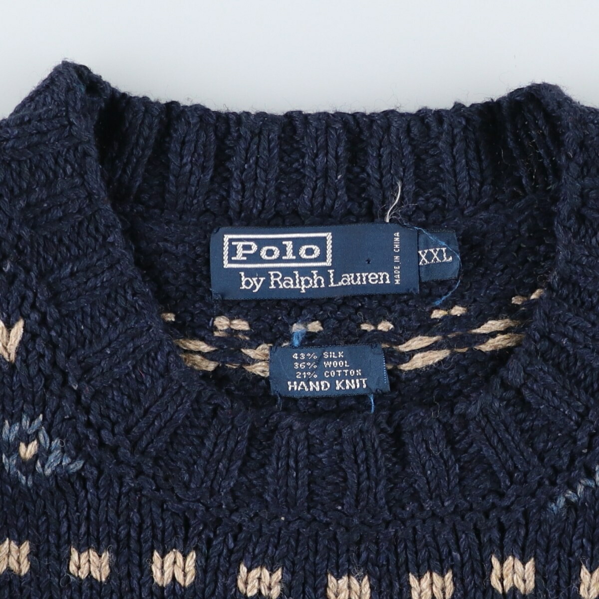 古着 ラルフローレン Ralph Lauren POLO by Ralph Lauren 総柄 スノー